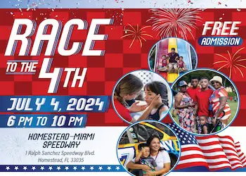4th of July Fireworks at Homestead Miami Speedway